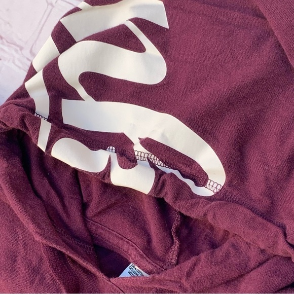 PINK | Victoria’s Secret deep burgundy pullover hoodie size Medium - Picture 4 of 9